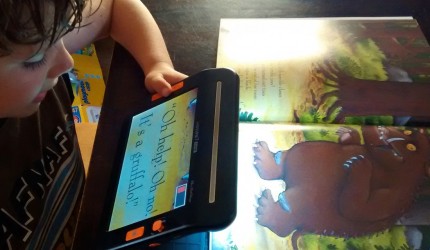 A child using a screen reader