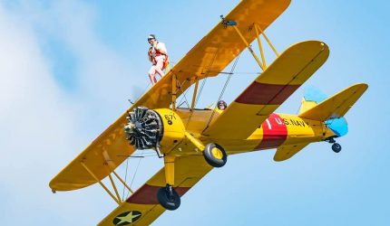 Linda Capon takes to the skies above Bodmin Airfield