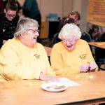 Members of Saltash Blind and Partially Sighted Club have fun at a recent AGM