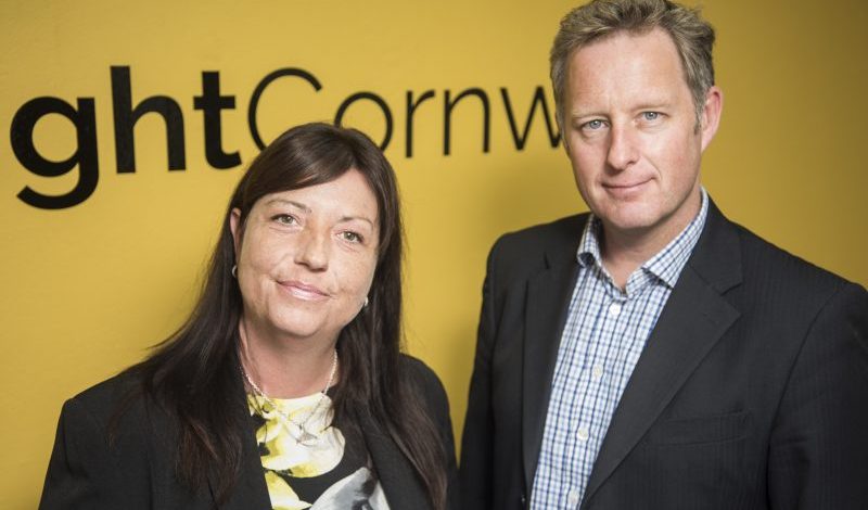 iSightCornwall CEO, Terri Rosnua-Ward with iSightCornwall Acting Chair, Christian WIlson