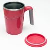 The red, non-spill mug.