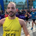 Peter Brodey runs for iSightCornwall in the London Marathon in 2021