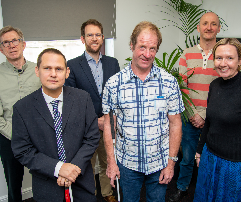 Six of iSightCornwall's trustees pose for a photo